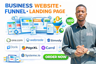 design onecom webnode simvoly dorik pagexl carrd systeme io business website