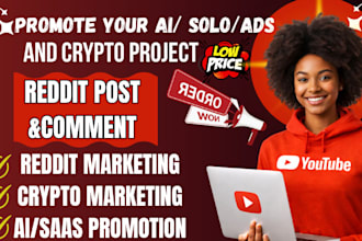 promote your ai, saas, and crypto project through reddit marketing