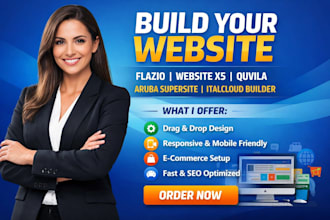 build website flazio website x5 quvila aruba supersite italcloud site builder