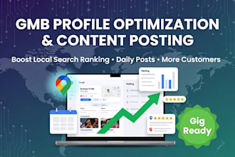 professional google business  optimization and daily content posting