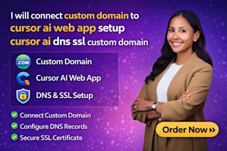 connect custom domain to cursor ai web app setup cursor ai dns ssl custom domain