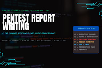 perform pentest report writing