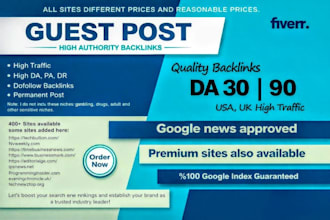 do guest posting on niche relevant websites for SEO