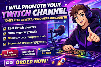 grow your twitch audience with expert promotion services