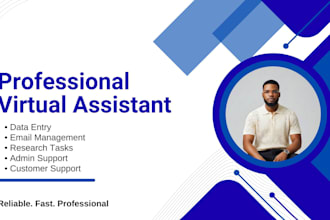 be your virtual assistant for data entry, and canva design