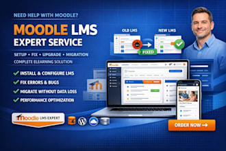 install, customize moodle lms moodle scorm elearning website moodle mobile app