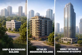 create optimized 3d buildings for games and ue5