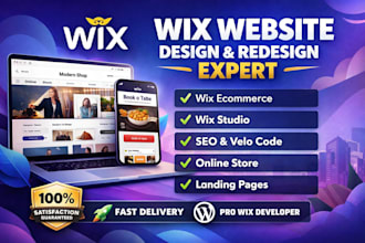 design wix website wix website redesign wix ecommerce wix studio expert
