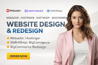 build webador website hostinger shift4shop bigcommerce webador redesign