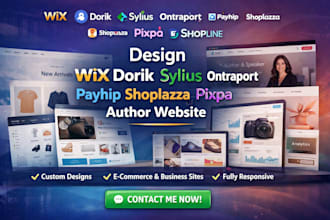 design wix dorik sylius ontraport payhip shoplazza pixpa shopline author website