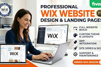 design a professional wix landing page and high converting forms