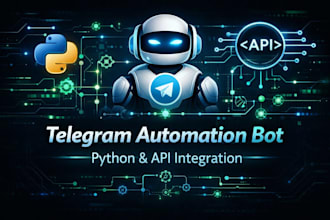 create a custom telegram bot for automation and business tasks
