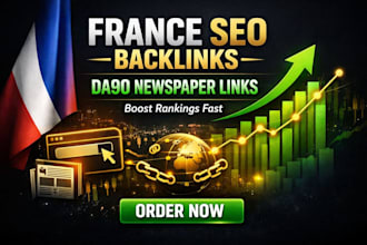 do france SEO with da90 french backlinks from top newspapers