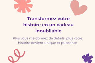 write a personalized romantic story for your couple