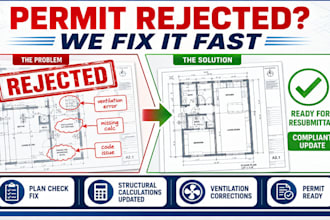 fix ventilation plan and structural calculations permit corrections arizona