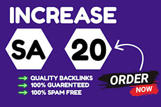 increase semrush authority 20 with high quality df links