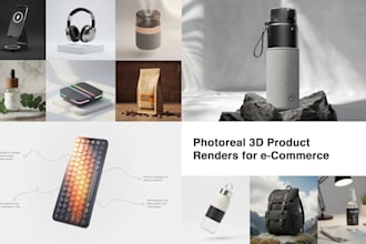 do photoreal 3d renders, 3d product renders, product renders