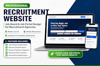 design recruitment agency website job board recruitment website job portal