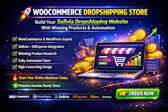 build woocommerce dropshipping store sellvia dropshipping website product upload