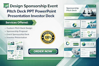 design sponsorship event pitch deck ppt powerpoint presentation investor deck