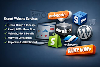 build webnode silex durable shopify webwave design wordpress website redesign