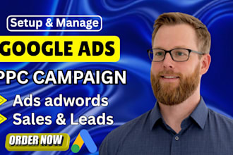 setup and manage your google ads adwords campaigns or audit sem