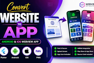 convert website to app android webview ios app web to app mobile app development