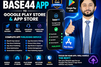 upload your base44 app to google play store and app store