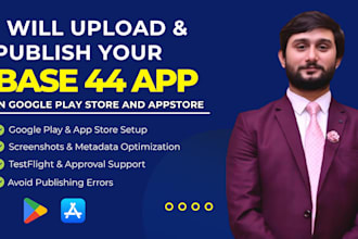 upload your base44 app to google play store and app store