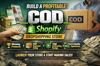 build a profitable cod shopify store with winning products