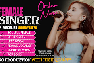 be soulful female rock singer,female lead vocal,pop song,vocalist,rock singer
