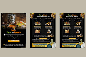 a professional menu design, restaurant menu, food menu
