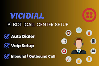 setup p1bot  vicidial autodialler 3cx for business automation