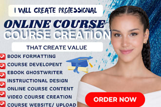 create ebook online course content, teachable course creation, workbook design