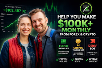 help you make 100k monthly from forex trading, ai crypto trading bot, deriv bot