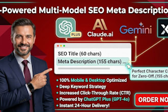 write SEO meta descriptions and titles for your website