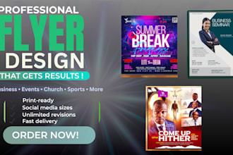 design bold church, business, event, and sports flyers that convert