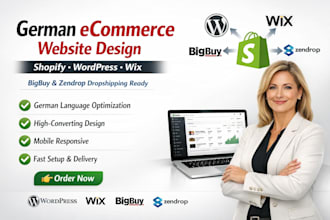 design german wordpress german shopify german wix bigbuy zendrop website clone