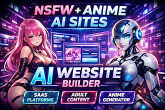 develop a full ai powered nsfw, ai saas website, and ai anime app