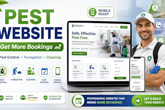 build pest website pest control website fumigation website cleaning website