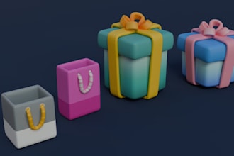 create stylized game assets in both lowpoly and highpoly