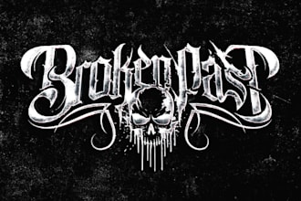 design a raw and aggressive crossover thrash metal logo