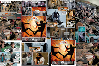design comic book illustration superhero comic storyboard art comic strip