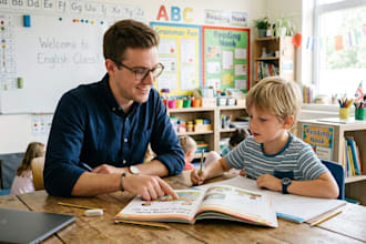 teach english for academic study, conversation, business, or test prep