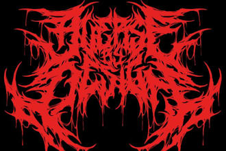 design a heavy and brutal sludgecore metal logo