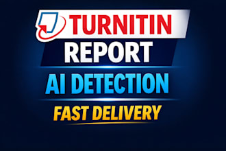 do plagiarism check and similarity report with ai detection, fast delivery