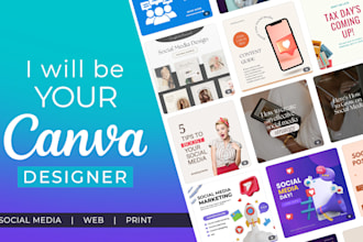 be your canva expert for social media, web, and print design