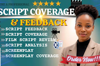 provide professional screenplay coverage and detailed script feedback