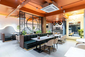 revitalize commercial complex space, recreational resort design, interior render