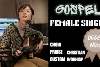 female choir and gospel song singer, background vocal, bat maker, vocalist